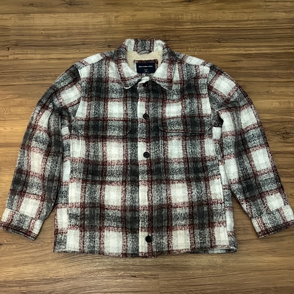 Abercrombie Sherpa lined shirt jacket